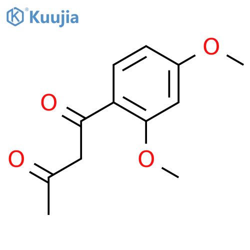 1-(2,4-dimethoxyphenyl)butane-1,3-dione structure