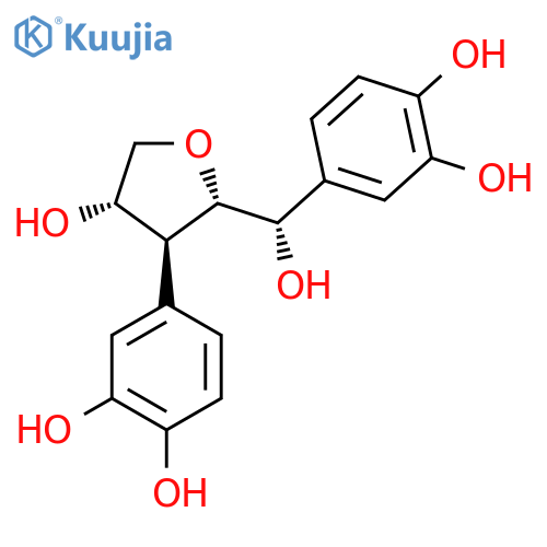 4-[(2S)-2α-[(S)-(3,4-Dihydroxyphenyl)hydroxymethyl]tetrahydro-4α-hydroxyfuran-3β-yl]-1,2-benzenediol structure