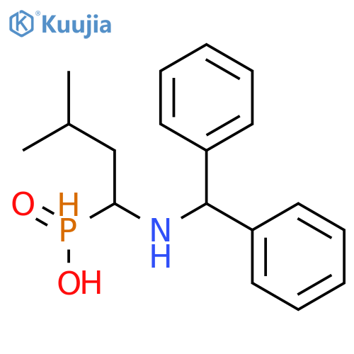 Phosphinic acid, [1-[(diphenylmethyl)amino]-3-methylbutyl]- structure