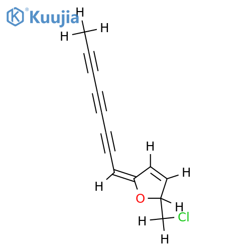 cis-5-Chlormethyl-2-(octa-2,4,6-triinyliden)-2,5-dihydro-furan structure