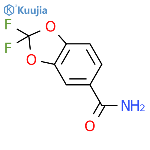 2,2-difluoro-1,3-benzodioxole-5-carboxamide structure