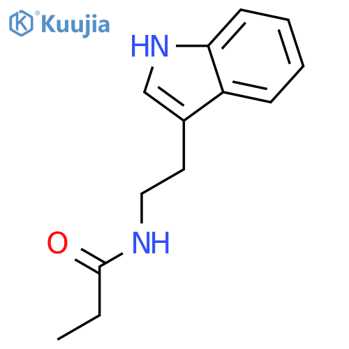 N-2-(1H-indol-3-yl)ethylpropanamide structure