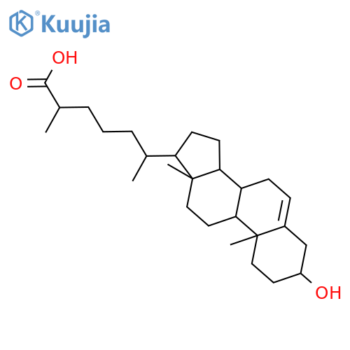 3b-Hydroxy-5-cholestenoic Acid structure