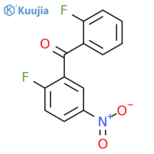 METHANONE, (2-FLUORO-5-NITROPHENYL)(2-FLUOROPHENYL)- structure