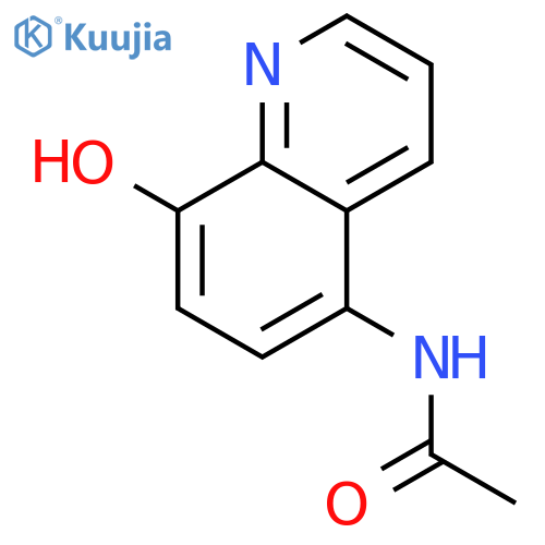 Acetamide, N-(8-hydroxy-5-quinolinyl)- structure