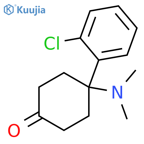 4-(2-chlorophenyl)-4-(dimethylamino)cyclohexan-1-one structure