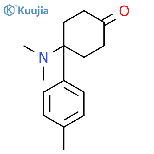 4-(dimethylamino)-4-(4-methylphenyl)cyclohexan-1-one structure