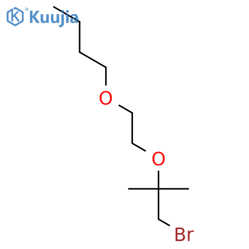 1-bromo-2-(2-butoxyethoxy)-2-methylpropane structure