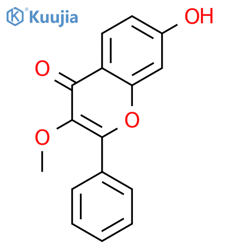 7-hydroxy-3-methoxy-2-phenyl-4H-chromen-4-one structure