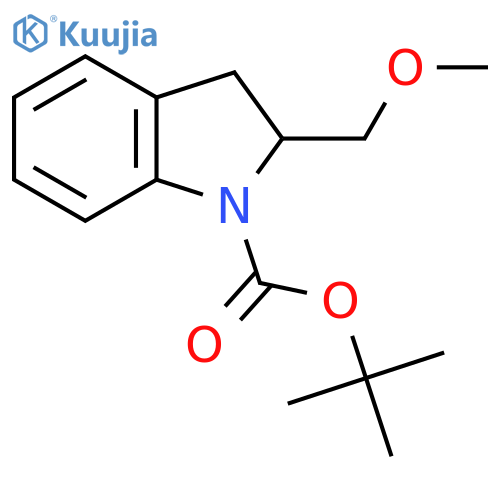Tert-Butyl 2-(methoxymethyl)indoline-1-carboxylate structure