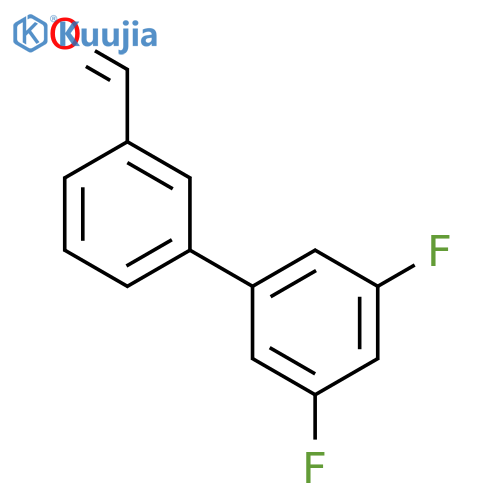 3',5'-difluoro-[1,1'-biphenyl]-3-carbaldehyde structure