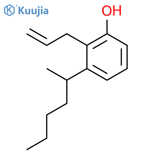 PHENOL, 3-(1-METHYLPENTYL)-2-(2-PROPENYL)- structure