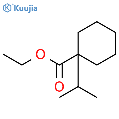 CYCLOHEXANECARBOXYLIC ACID, 1-(1-METHYLETHYL)-, ETHYL ESTER structure