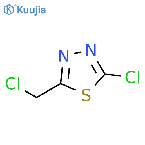 2-chloro-5-(chloromethyl)-1,3,4-thiadiazole structure