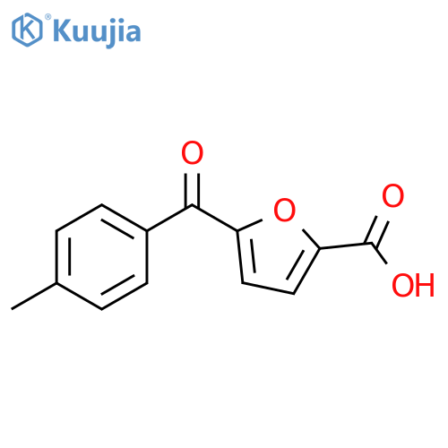 2-Furancarboxylic acid, 5-(4-methylbenzoyl)- structure
