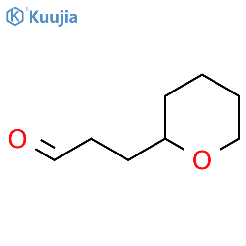 3-(oxan-2-yl)propanal structure