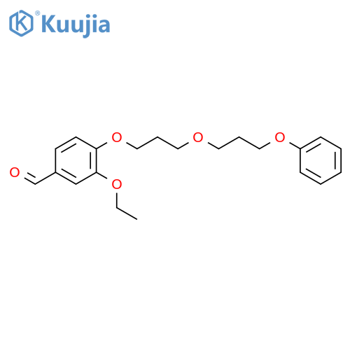 Benzaldehyde, 3-ethoxy-4-[3-(3-phenoxypropoxy)propoxy]- structure