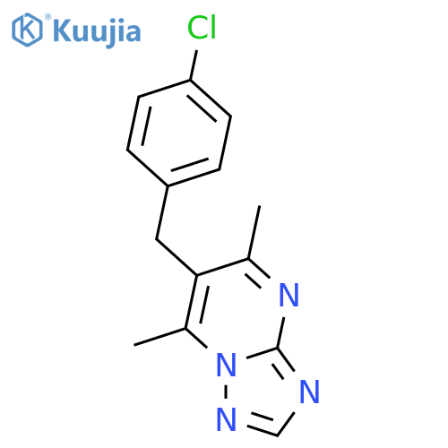 6-(4-CHLOROBENZYL)-5,7-DIMETHYL[1,2,4]TRIAZOLO[1,5-A]PYRIMIDINE structure