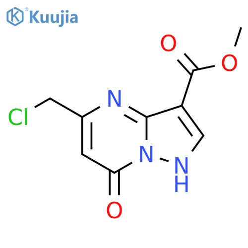 Methyl 5-(chloromethyl)-7-hydroxypyrazolo1,5-a-pyrimidine-3-carboxylate structure