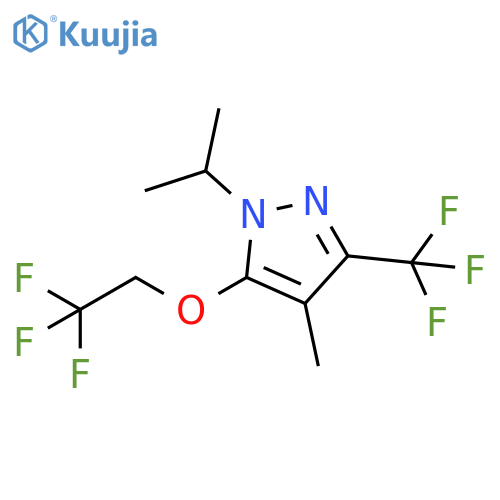 1H-Pyrazole,4-methyl-1-(1-methylethyl)-5-(2,2,2-trifluoroethoxy)-3-(trifluoromethyl)- structure