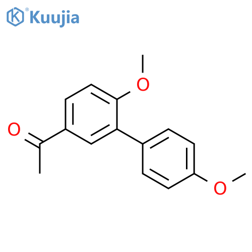 ETHANONE, 1-(4',6-DIMETHOXY[1,1'-BIPHENYL]-3-YL)- structure