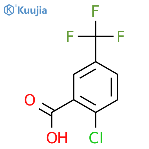 2-Chloro-5-(trifluoromethyl)benzoic acid structure