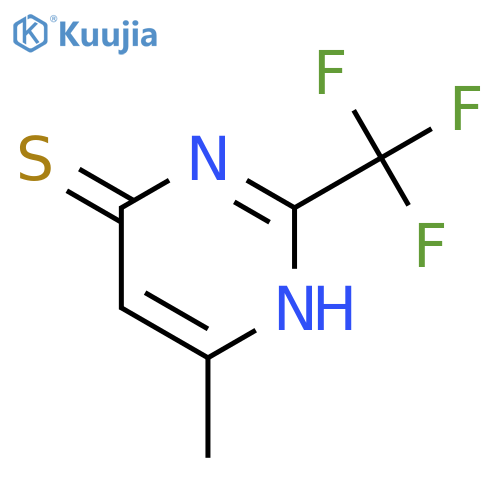 6-methyl-2-(trifluoromethyl)-1h-pyrimidine-4-thione structure