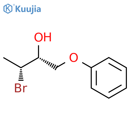 2-BUTANOL, 3-BROMO-1-PHENOXY-, (R*,R*)- structure