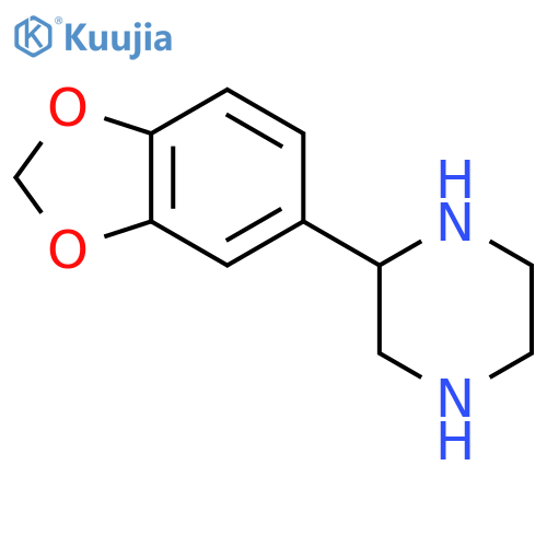 2-(1,3-Benzodioxol-5-yl)piperazine structure