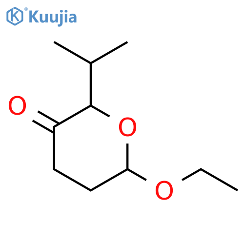 2H-Pyran-3(4H)-one, 6-ethoxydihydro-2-(1-methylethyl)- structure