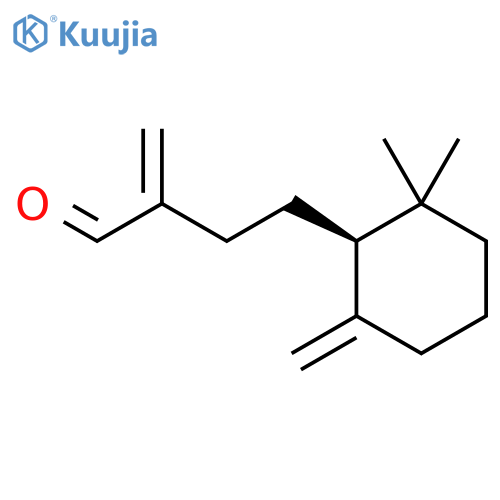 4-[(1S)-2,2-Dimethyl-6-methylidenecyclohexyl]-2-methylidenebutanal structure