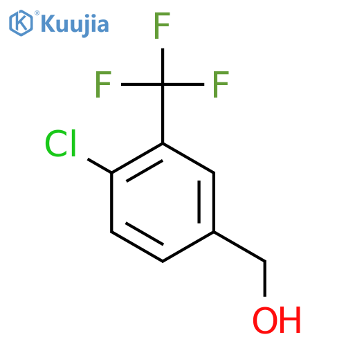 [4-chloro-3-(trifluoromethyl)phenyl]methanol structure