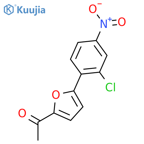 Ethanone, 1-[5-(2-chloro-4-nitrophenyl)-2-furanyl]- structure