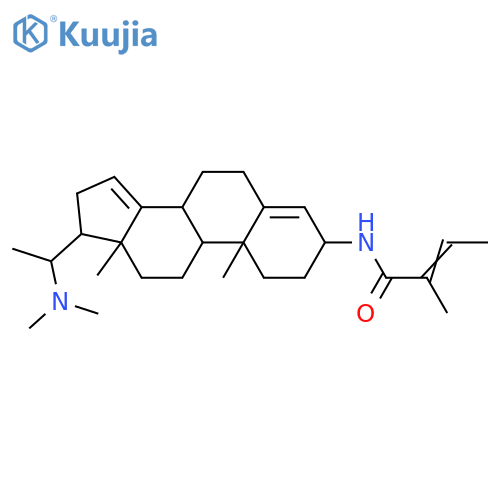 Pregna-4,14-diene-3,20-diamine; (3β,20S)-form, N20,N20-Di-Me, N3-tigloyl structure