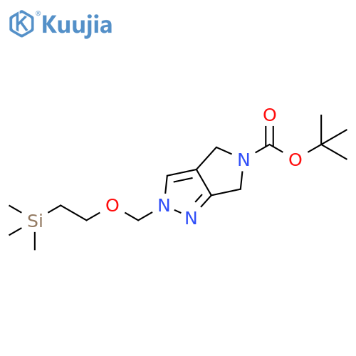tert-butyl 2-{[2-(trimethylsilyl)ethoxy]methyl}-2H,4H,5H,6H-pyrrolo[3,4-c]pyrazole-5-carboxylate structure