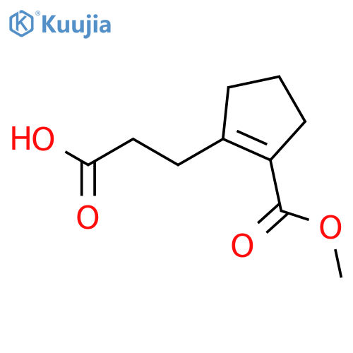 1-CYCLOPENTENE-1-PROPANOIC ACID, 2-(METHOXYCARBONYL)- structure