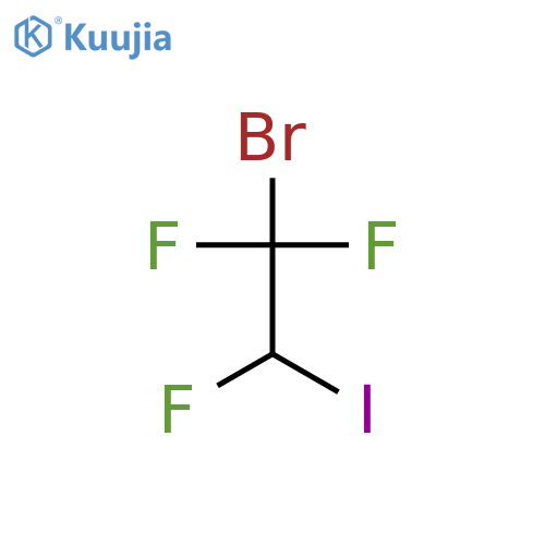 1-Bromo-1,1,2-trifluoro-2-iodoethane structure