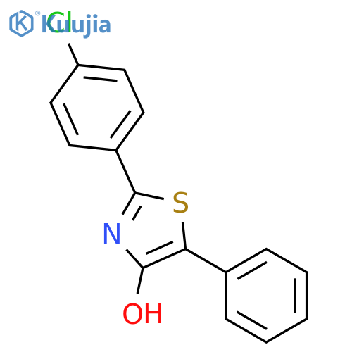 2-(4-Chlorophenyl)-5-phenyl-1,3-thiazol-4-ol structure