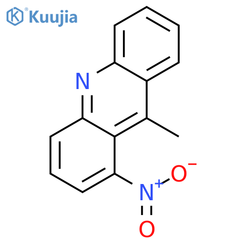 Acridine, 9-methyl-1-nitro- structure