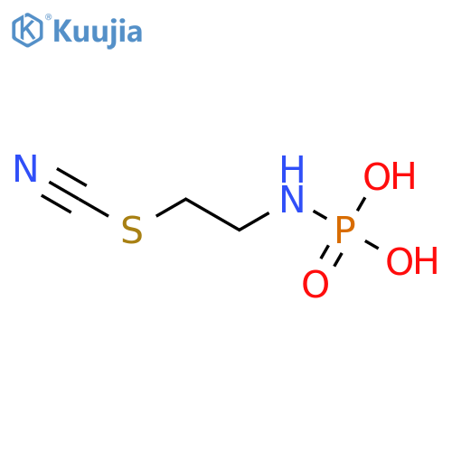THIOCYANIC ACID, 2-(PHOSPHONOAMINO)ETHYL ESTER structure