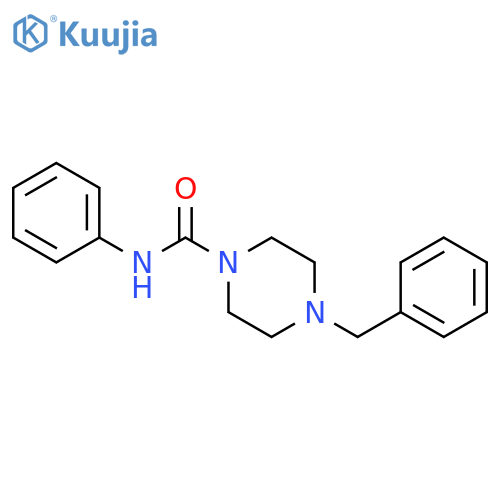 1-Piperazinecarboxamide, N-phenyl-4-(phenylmethyl)- structure