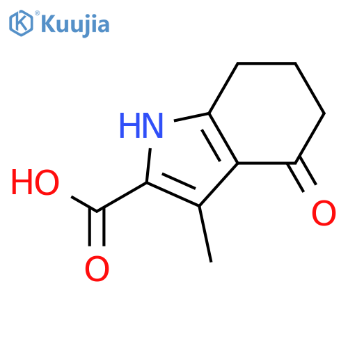 3-methyl-4-oxo-4,5,6,7-tetrahydro-1H-indole-2-carboxylic acid structure