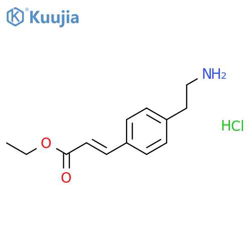 Ethyl 4-(2-aminoethyl)-cinnamate hydrochloride structure