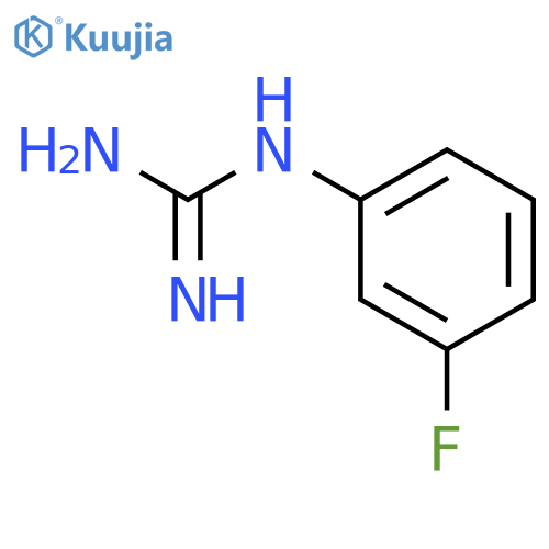 N-(3-fluorophenyl)guanidine structure