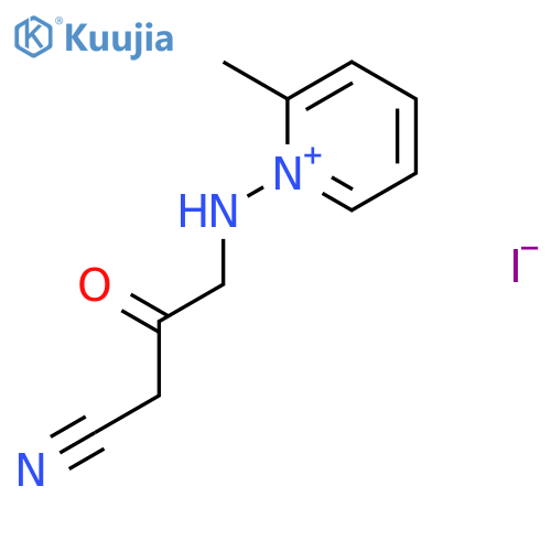 Pyridinium, 1-[(cyanoacetyl)methylamino]-2-methyl-, iodide structure