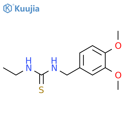 THIOUREA, N-[(3,4-DIMETHOXYPHENYL)METHYL]-N'-ETHYL- structure