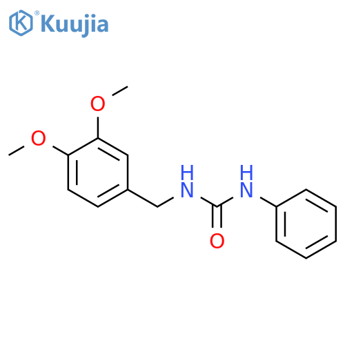 UREA, N-[(3,4-DIMETHOXYPHENYL)METHYL]-N'-PHENYL- structure