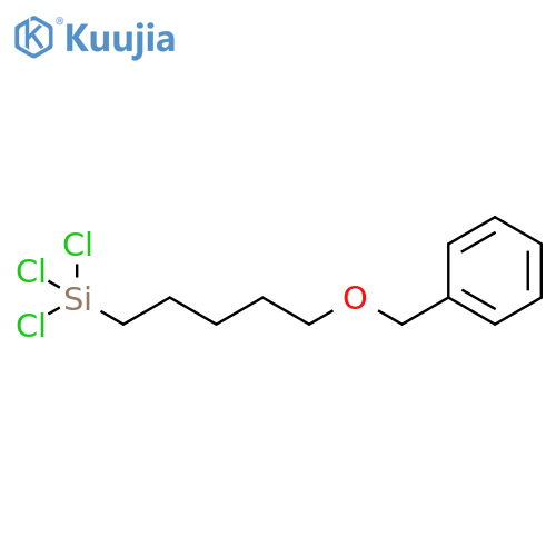 Silane, trichloro[5-(phenylmethoxy)pentyl]- structure