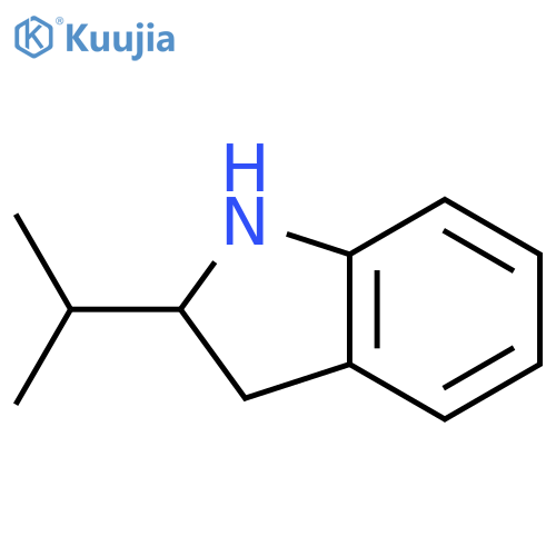 1H-Indole,2,3-dihydro-2-(1-methylethyl)-(9CI) structure