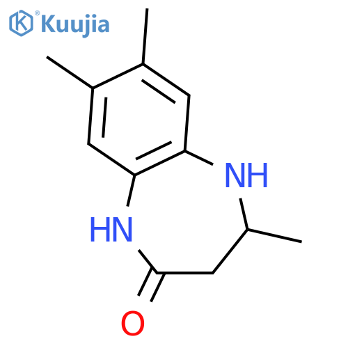 2H-1,5-Benzodiazepin-2-one,1,3,4,5-tetrahydro-4,7,8-trimethyl- structure